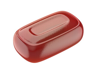 Fruit hard candy isolated on transparent background