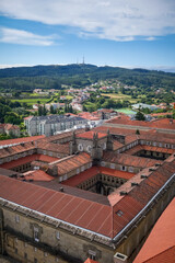 Santiago de Compostela view from the Cathedral, Galicia, Spain