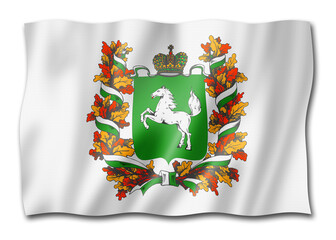 Tomsk state - Oblast -  flag, Russia
