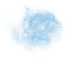 Blue powder abstract