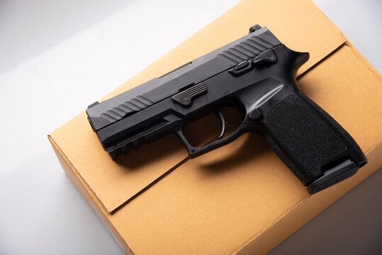 gun on paper box