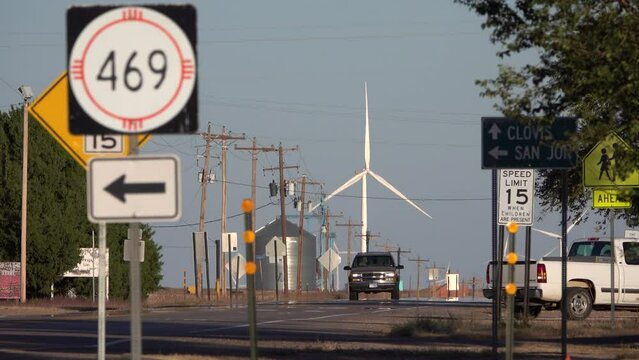 Rural New Mexico Road going toward Clovis, New Mexico.