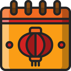 calendar filled outline icon