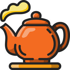 teapot filled outline icon