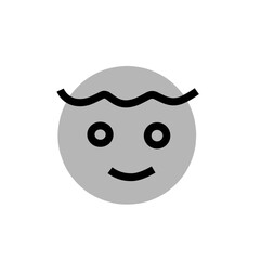 Rounded Comic icon with abstract emotions