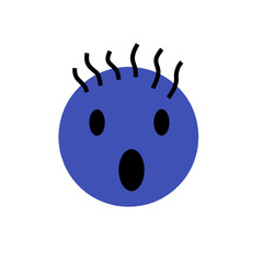 Rounded Comic icon with abstract emotions