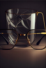 illustration of current designer glasses