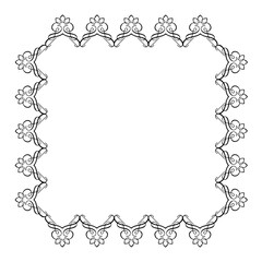 frames in vintage style with elements of ornament, art, pattern, background, texture