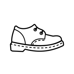shoe, brogue - vector icon