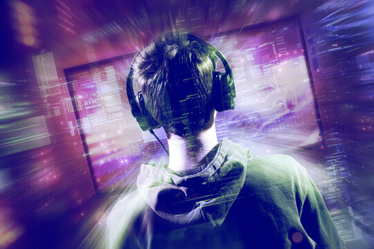 Hightech Hacker Angriff