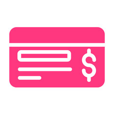 cheque gradient icon