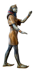 Obraz premium statue égyptienne sur fond transparent