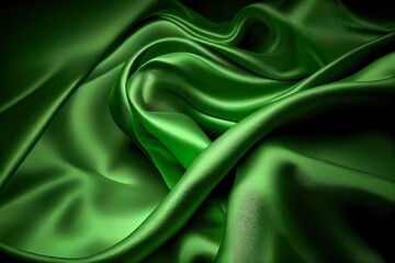 green silk background