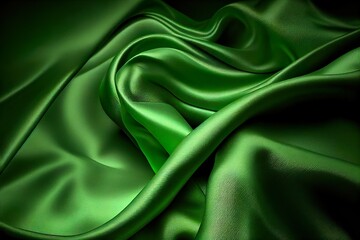 green silk background