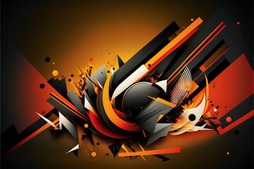 abstract vector style background made by ia