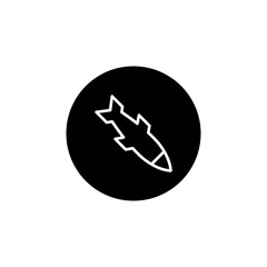 Missile icon vector logo design template