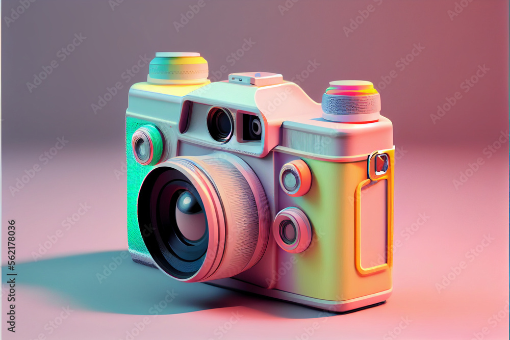 Aufkleber beautiful abstract camera. generative ai technology