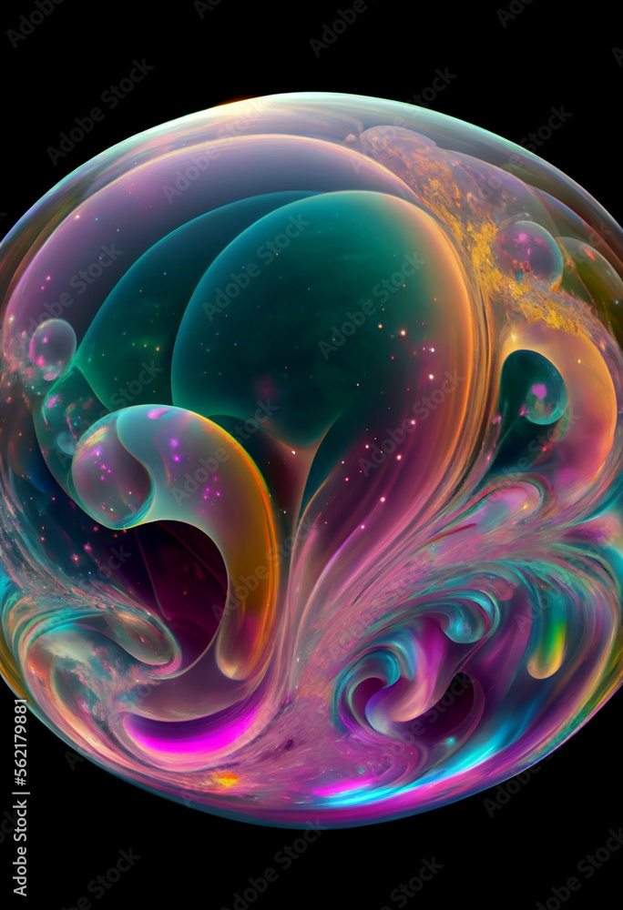 Poster soap bubble ball abstract background texture semicircle. beautiful background pattern texture for de