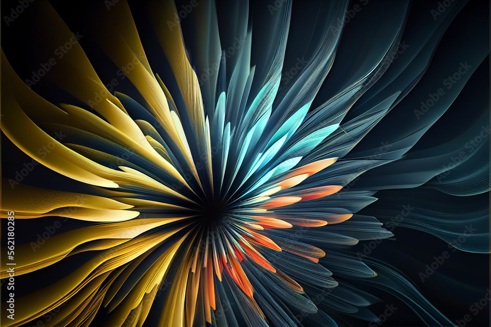 Aufkleber wonderful abstract colourful line background. starburst dynamic wave.