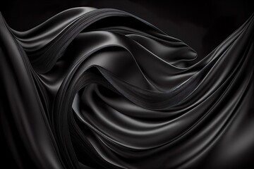 Obraz premium black silk background