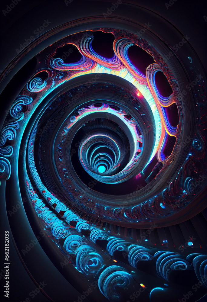 Aufkleber wonderful abstract colourful line background. starburst dynamic wave