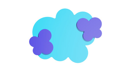 Mock up podium for product presentation golden ring with clouds 3D render illustration on green background