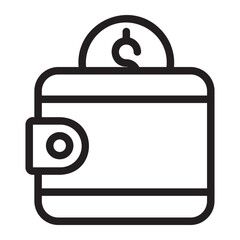 wallet line icon