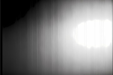 ﻿A white curtain with a black background - Generative AI