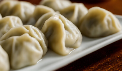 Illustration of dumplings, generative ai
