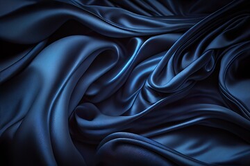 Obraz premium dark blue silk background