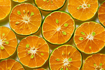 macro orange background,Orange slices on yellow background,Orange - Fruit,Orange Color,Slice of Food,Pattern,Backgrounds,Abstract,
