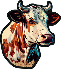 portrait of a cow