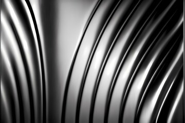 A close up of a black and white striped surface - Generative AI