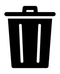 ゴミ箱のシルエットアイコン