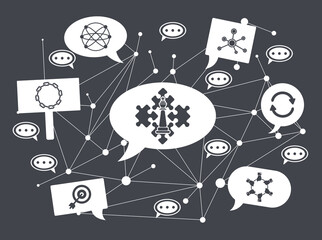 Obraz premium Concept of strategic alliance