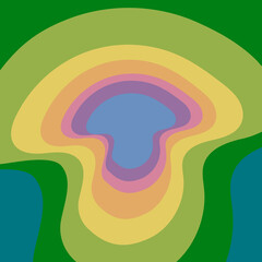 abstract rainbow mushroom background