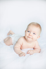 baby girl 6 month 7 month blonde girl