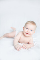 baby girl 6 month 7 month blonde girl