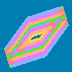 abstract colorful diamond illustration