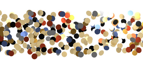  Colorful confetti on white background