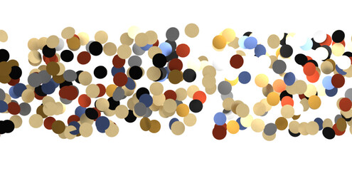  Colorful confetti on white background