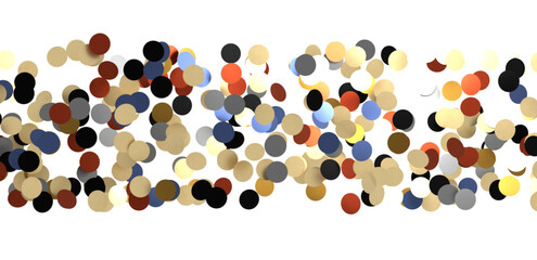  Colorful confetti on white background