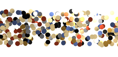  Colorful confetti on white background