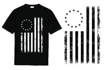 Betsy Ross Flag T-Shirt Design