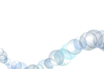 Abstract bubble water on white background, water flowing background, blue abstract powerpoint template, clean and simple background.