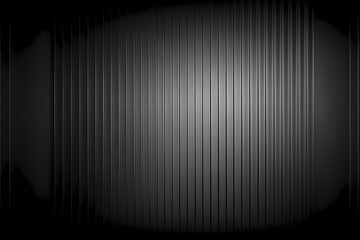 ﻿A black and white photo of a wall with a light shining through - Generative AI