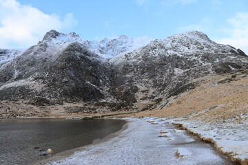 Snowdonia glyderau carneddau cwm idwal ogwen winter