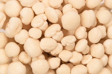 White beech mushrooms isolated on a white background.