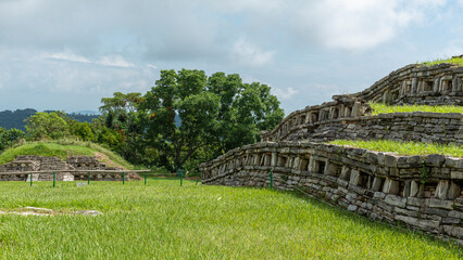 Antiguas ruinas totonacas de Yohualichán en México