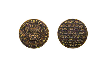 English rare historical medallion ancient coin